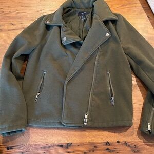 Forever 21 Women’s Olive Pea Coat